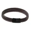 Pulseras de Cuero para Hombre de Suministro Transfronterizo, Joyería Nueva de Estilo Europeo y Americano, Pulseras de Cuero Tejido Vintage, Liquidación de Stock