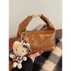 Bolso de Mano Retro de Piel Aceitada y Encerada de Gama Alta para Mujer 2026 Nuevo Moda Tendencia Versátil Bolso de Hombro Cruzado