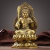 Estatua de Bronce del Buda Vajra Inamovible, una Deidad Guardiana para los Nacidos en el Año del Gallo, para Adoración y Ofrendas