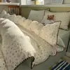 Conjunto de cama de quatro peças grau A para maternidade e infantil para dormir nu na cama, algodão puro genuíno, lençol e capa de edredom estilo Fair Isle, conjunto de três a quatro peças para dormitório