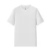 Camiseta unisex de cuello redondo 10A Sorona de tacto frío, 250g, uniforme para grupo de trabajo, color liso, versátil, se puede imprimir con texto