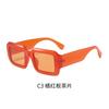 GLAZZY Tendencia Europea y Americana Caja Gafas de sol de pierna ancha Celebridad de Internet Mismo Estilo Gafas de sol de caja grande para Hombres y Mujeres Gafas de sol transfronterizas