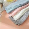 S297 Shorts de Segurança de Renda Lateral Estilo Coreano de Verão Shorts Protetores Vazados Shorts com Fenda Pequena Shorts de Três Quartos Canelados Estilo Fino