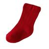 Bebés recién nacidos niños y niñas bebé bebé niños pequeños algodón peinado primavera y otoño invierno año nuevo calcetines rojos bolsa transparente venta al por mayor