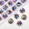 Celebridad de internet K9 diamante cuadrado grande 10MM Princesa Cuadrado joyería para uñas Súper Brillante cristal de vidrio fondo puntiagudo diamante grande decoraciones para uñas