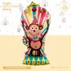 Forma de caricatura parque de atracciones caballo de Troya globo de animal tema de cumpleaños infantil fondo decoración de fiesta diseño al por mayor