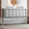 Cabecero tapizado suave, panel de respaldo ultradelgado para dormitorio en casa, de pie, lujo ligero, no requiere instalación, cabecero convertido estilo tatami