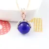 Botella Redonda de Vidrio para Aceite Esencial Botella de Perfume Colgante de Cadena para Clavícula Joyería Colgante Accesorios Cortos Simples para el Cuello Collar Colgante