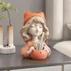 Portalápices niña almacenamiento de llaves adorno decoración del hogar entrada mueble de TV mueble de vino dormitorio escritorio caja de maquillaje