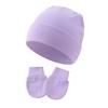 Conjunto de Gorro y Manoplas para Bebé Gorro para Recién Nacidos para Niños Niñas Gorro de Algodón para Bebés