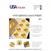 Inkjet photo paper A4 Vinyl Adhesive.Glitter Gold - Caixa com 10 Unidades