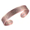 Amazon Explosiones Pulsera Magnética de Cobre Puro Cobre Rojo Pulsera de Energía para Hombres Árbol de la Vida Pulsera Magnética