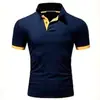 2024 Comercio electrónico transfronterizo europeo y americano verano hombres casual de negocios camiseta de manga corta tops moda popular polo