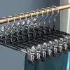 Cabide e prendedor para calças para uso doméstico, cabide de calças para secar e pendurar saias, ferramenta de armazenamento forte antiderrapante