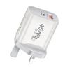 Adecuado para teléfono móvil IP16X Cargador de nitruro de galio de 45 W Cargador PD de calibre australiano de 45 W Adaptador PD dual de 45 W
