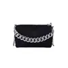 Bolsa feminina Full Diamond, nova coleção primavera e verão 2025, bolsa de banquete com strass, corrente de alta qualidade, bolsa transversal de ombro com strass