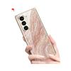 Funda de mármol para Samsung Fold6, carcasa de cristal, estilo simple, para hombre y mujer, con diseño transfronterizo de PC galvanizado rígido.