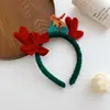 Limpiador Facial Diadema Navideña Accesorios para el Cabello de Astas Diadema de Felpa Otoño e Invierno Pasador Lindo de Alce Muñeco de Nieve Tocado de Año Nuevo para Mujeres