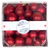 Pelota Navideña Popular Transfronteriza de Amazon Set de 28 Piezas 4/5/6cm Plástico Recubierto Eléctricamente Colgante Decoraciones Navideñas