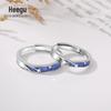 Xi Gu J0193 Anel de Casal Chuva de Meteoros em Prata S925 Design de Nicho para Casais Ajustável para Enviar ao Namorado