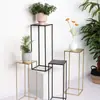 Suporte de Flores de Ferro Artístico Simples Moderno Nórdico para Sala de Estar de Chão Suporte para Plantas Verdes Suporte para Vasos de Suculentas para Entrada Varanda
