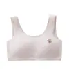 Roupa íntima para meninas, top pequeno para meninas em desenvolvimento, sutiã de algodão para estudantes do ensino fundamental II e médio, estilo coreano, adequado para meninas de 12 anos, design anti-impacto, top cropped