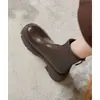 Primer encuentro a mitad de temporada con botines para mujer, el popular estilo nuevo de este año, botas estilo Martin para otoño e invierno, tacón grueso, caña corta, botas elásticas ajustadoras