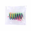 Novo produto do fabricante transfronteiriço: brinquedo de plástico colorido tipo mola para gatos, autoentretenimento, suprimentos para gatos