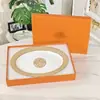 Plato para Pescado Serie Ouge Aijia, Carro de Caballos Selva Cadena de Hierro Marca H Hotel Uso Doméstico Plato de Porcelana de Hueso