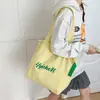 2026 Nueva Bolsa de Lona con Cordón Estilo Ins Japonés Bolso Tote Bolso de Mano Ruiying Simple Gran Capacidad Bolso Tote de Hombro