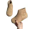 Botas de Nieve Birkenstock de Gamuza Vintage para Mujer 2026 Otoño/Invierno Nuevas Botas Chelsea con Tacón Oculto, Botas Versátiles de Algodón con Forro de Felpa