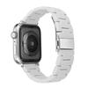 Adequado para pulseira de resina acrílica cor de doce para Apple Apple Watch 7 pulseira de silicone de três plantas Samsung