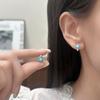 Pendientes de Flores Pequeños, Exquisitos, Dulces, de Alta Gama, con Goteo de Aceite, Diseño Versátil y a la Moda para el Desplazamiento, Pendientes Sencillos