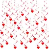 Venta Directa de Fábrica Colgante de Corazón Espiral Juego de 6 Piezas Decoración de Corazón con Lentejuelas Decoración de San Valentín Accesorios Decoración de Fiesta