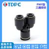 Reductor de Tres Vías Tipo Spwy10Y-8-10 Py12-10-12 Conector Rápido Reductor Spw Tdpc