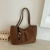 Bolso tote americano de nicho esmerilado para mujer de principios de otoño, de gran capacidad, versátil, vintage, para el trabajo, de hombro y debajo del brazo