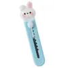 Cuchillo de utilidad de dibujos animados lindo, herramienta mini portátil afilada para abrir paquetes, cortador de papel de colores para estudiantes
