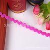 Manta con Borla de Poliéster 0.5mm Borde Curvo Cinturón Accesorios para Ropa Encaje de Color Decoración Encaje Curvo Pequeño en Forma de S