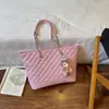 Bolsa de Tote Transfronteriza Gran Capacidad Bolso de Mujer de Gama Alta Versátil Bolso de Hombro Único Retro Casual Simple Cadena Bolsa para el Trabajo