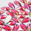 9*18Mmab Color Gota de Agua Rhinestones Acrílicos Rhinestones de Fondo Plano para Joyería Manualidades Decoración Accesorios de Ropa Materiales DIY