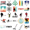 50 Pegatinas de Graffiti de Hockey sobre Hielo Personalizadas Decoración Deportiva Transfronteriza Funda de Teléfono Taza de Agua Pegatinas para Patineta