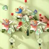 Adornos Colgantes de Artemisa Hechos a Mano DIY Decoraciones Colgantes de Bote de Dragón de Bambú Ramo Colgantes de Puerta Decoraciones para Actividades de Jardín de Infancia Materiales para Niños