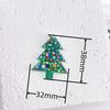 Nuevos Pendientes de Árbol de Navidad de Acrílico Cactus Copo de Nieve Colgante Llavero DIY Colgante Pendientes Joyería Festiva