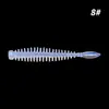 Venta al por mayor transfronteriza Cebo Suave de Gusano Luya Hilo Cola de Aguja Roscada Cebo Suave 6cm/7cm/9cm Cebo de Raíz de Agua Microflotante