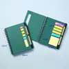 Cuaderno pequeño de espiral Amazon, notas adhesivas de ventana para publicidad de negocios, juego de pegatinas de índice, bloc de notas creativo con bolígrafo