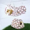 Bolsa de miel musaraña hamaca de doble capa visón cobaya mascota pequeña hamaca de doble capa túnel para mascotas pequeñas hámster nido colgante