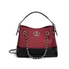 Bolsa de Corrente Estilo Pequeno Luxo em Camurça Fosca para Mulheres, Bolsa de Mão Tecida à Mão, Bolsa Tote, Bolsa de Ombro Único, Bolsa Transversal, Bolsa Quadrada Pequena