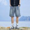 Shorts Jeans Verão Masculino Novo Masculino Reto Solto Moda Roupas de Marca All-match Casual Calças Masculinas de Cinco Pontos