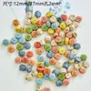 12mm contas de cerâmica contas soltas pulseira colar brincos pingente trançado à mão material diy acessórios de joalheria estudante