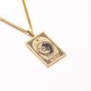 Collar de las Doce Constelaciones Europeo y Americano Transfronterizo Logo Colgante Militar Retro Hombre Tarot Acero Inoxidable Tarot